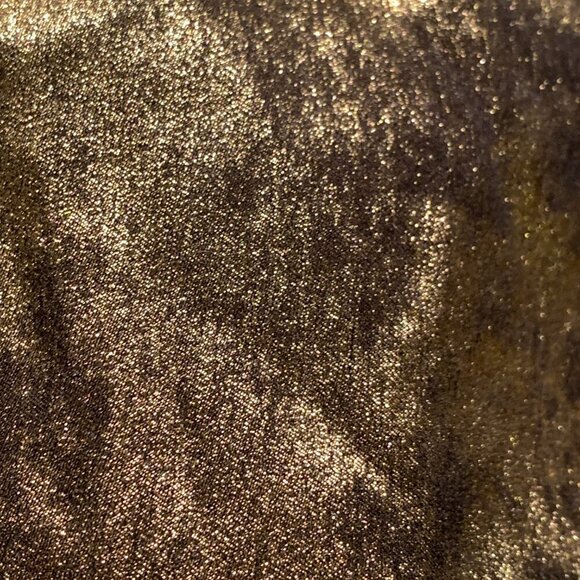 ZARA Gold Mini Dress Tie Waist - Picture 8 of 11